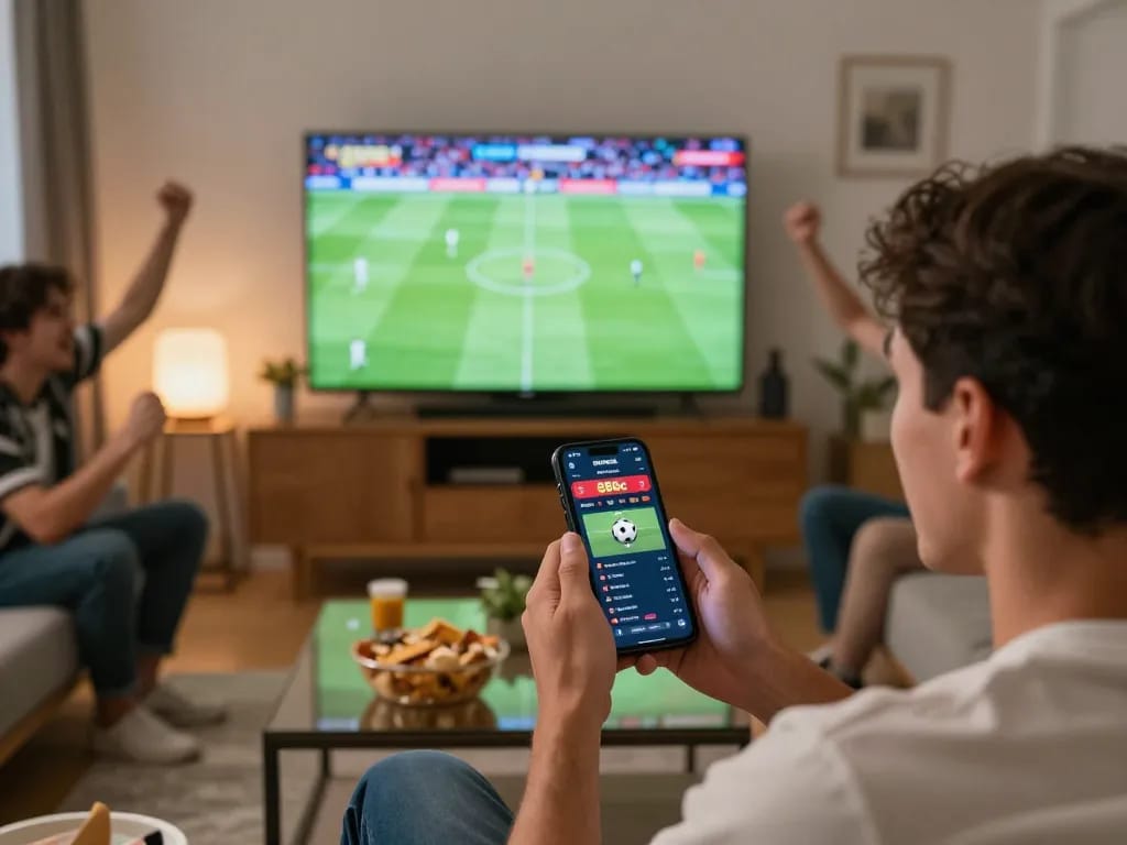 Engage in thrilling sports betting with open88c app while watching live games.
