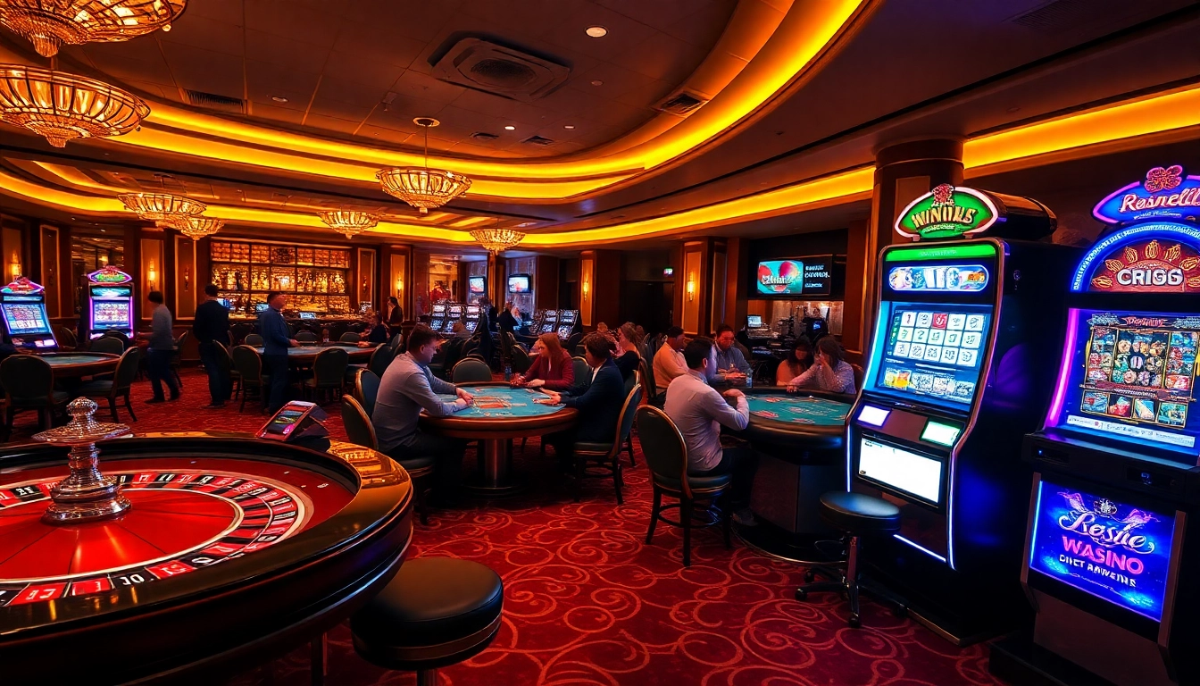 GK 88 casino gaming experience featuring roulette, poker tables, and vibrant slot machines.