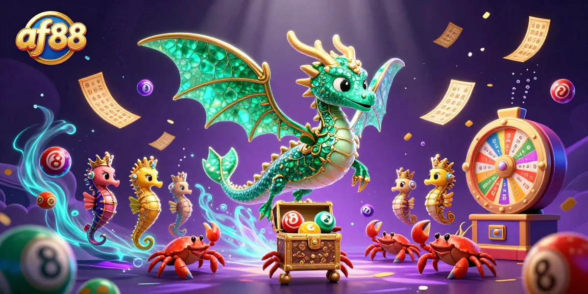 Experience excitement with af88's vibrant illustration showcasing a dynamic gaming scene filled with colorful elements.