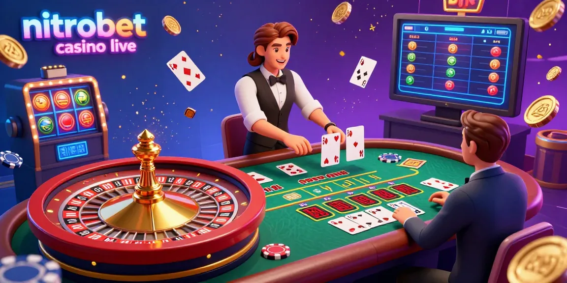 Gioca al casinò live di NitroBet e scopri l'emozione dei tavoli da gioco dal vivo con croupier reali.
