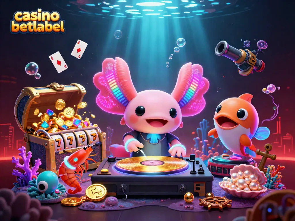 Engage with the vibrant world of casino betlabel through a dynamic 3D underwater scene filled with action.
