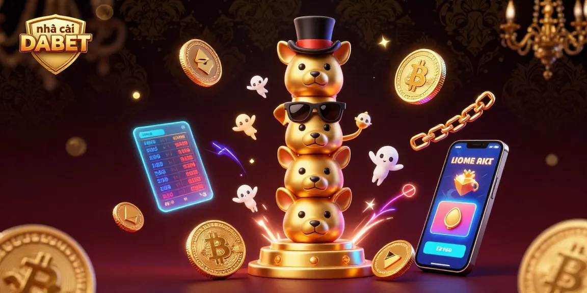 Play exciting games at nhà cái DABET with vibrant neon elements bringing the casino experience alive.
