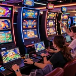 Engaged players enjoying games at https://nohu78.de.com with vibrant graphics and exciting casino atmosphere.