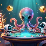 Winning big at gg88 kjc with an alien octopus and poker-themed dazzling casino adventure.
