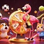 Socolive presents a vibrant gaming scene with sports elements and animated characters celebrating victory.